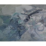 BIROLLI_Questo grigio profumo della sera, 1959, tecnica mista su cartone telato, 50 x 70 cm