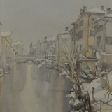 FERRARINI_Mantova Rio, 1980, acquerello, 46 x 34 cm