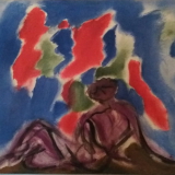 GUIDI_Studio per l'opera di Angoscia_1950_olio su tela_70 x 90 cm