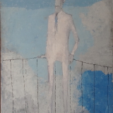 ROGNONI_Uomo sulla terrazza_1977_olio su tela_191 x 130.5 cm