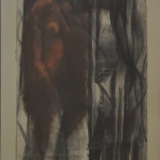 MATTIOLI_Figura, 1957, tecnica mista su carta, 60 x 36 cm